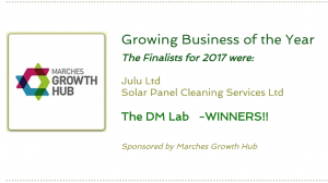 Herefordshire Business Awards 2017 Winner - The DM Lab
