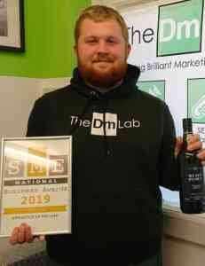Harvey after being named a finalist at the SME National Business Awards